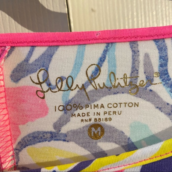 Lilly Pulitzer size M stretch dress in hot pink - Picture 3 of 3